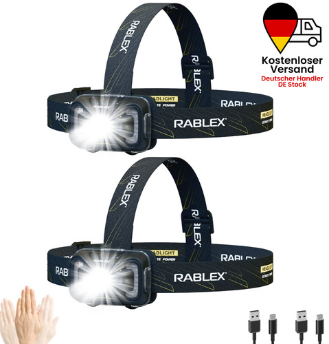 Led stirnlampe usb akku - led, usb-c