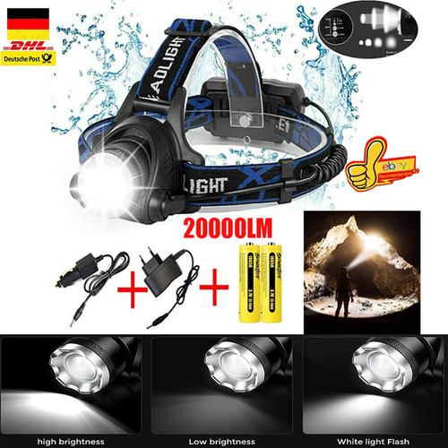 Led stirnlampe 100000lm super - stirnlampe,