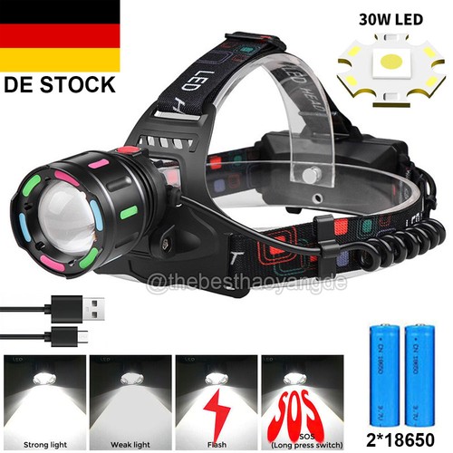 Led stirnlampe super hell akku - led,