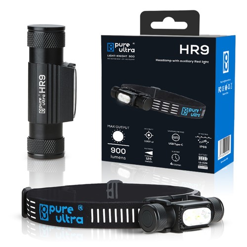 Hr9 led stirnlampe - led, 900
