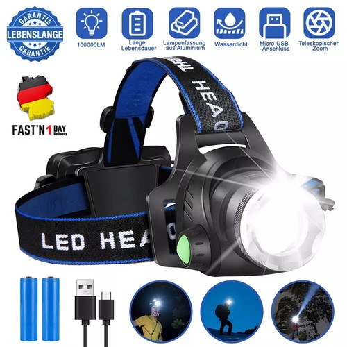 Led stirnlampe 100000lm super - 100000lm,