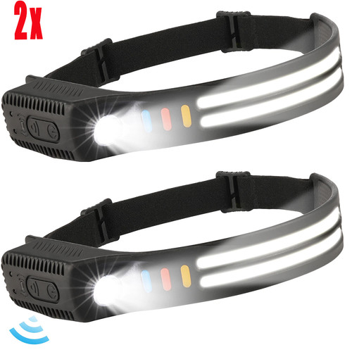 2pc modi stirnlampe cob led - 2pc,