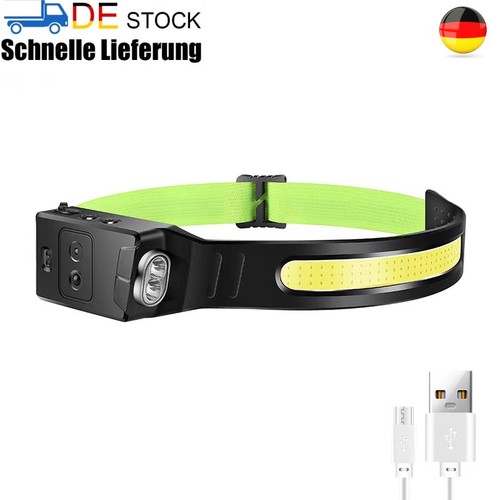 Modi stirnlampe cob 2led - 6-modi,