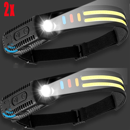 Stirnlampe cob led - 2x, cob+led