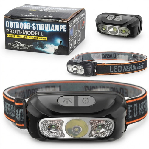Led stirnlampe usb akku - led,