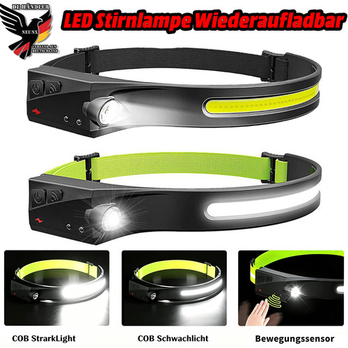 Led stirnlampe wiederaufladbar - led,