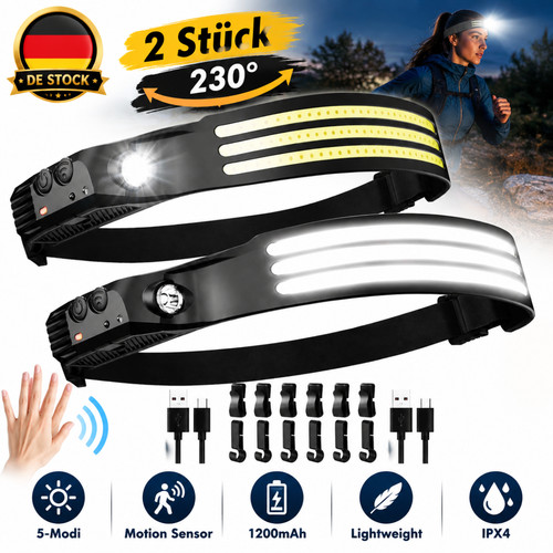 Kopflampe set 3000 lumen - 2x,